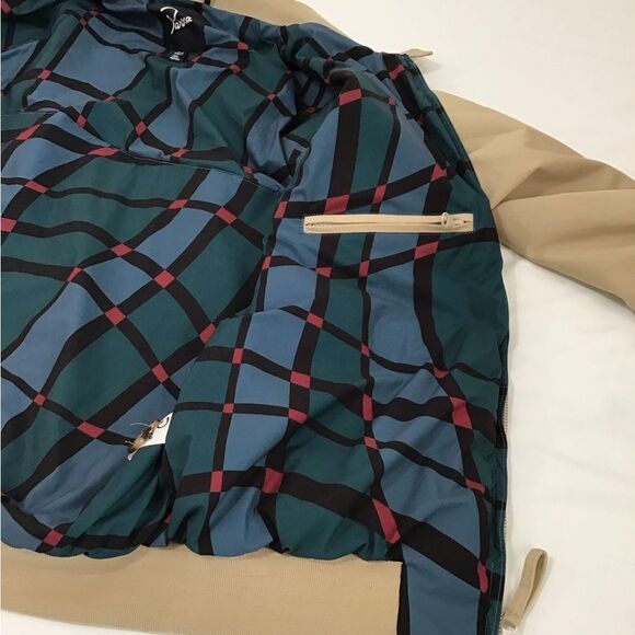 Parra Anxious Dog Jacket Tan Bomber Jackets Size Medium - Picture 8 of 16